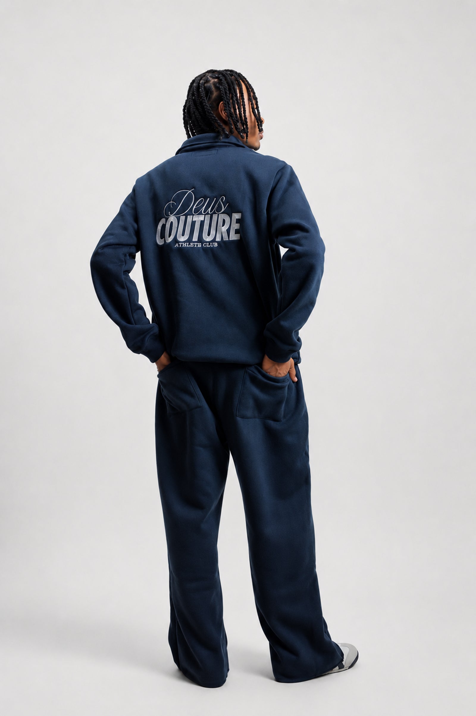 Athlete Club Sweat Pants in Navy Blue