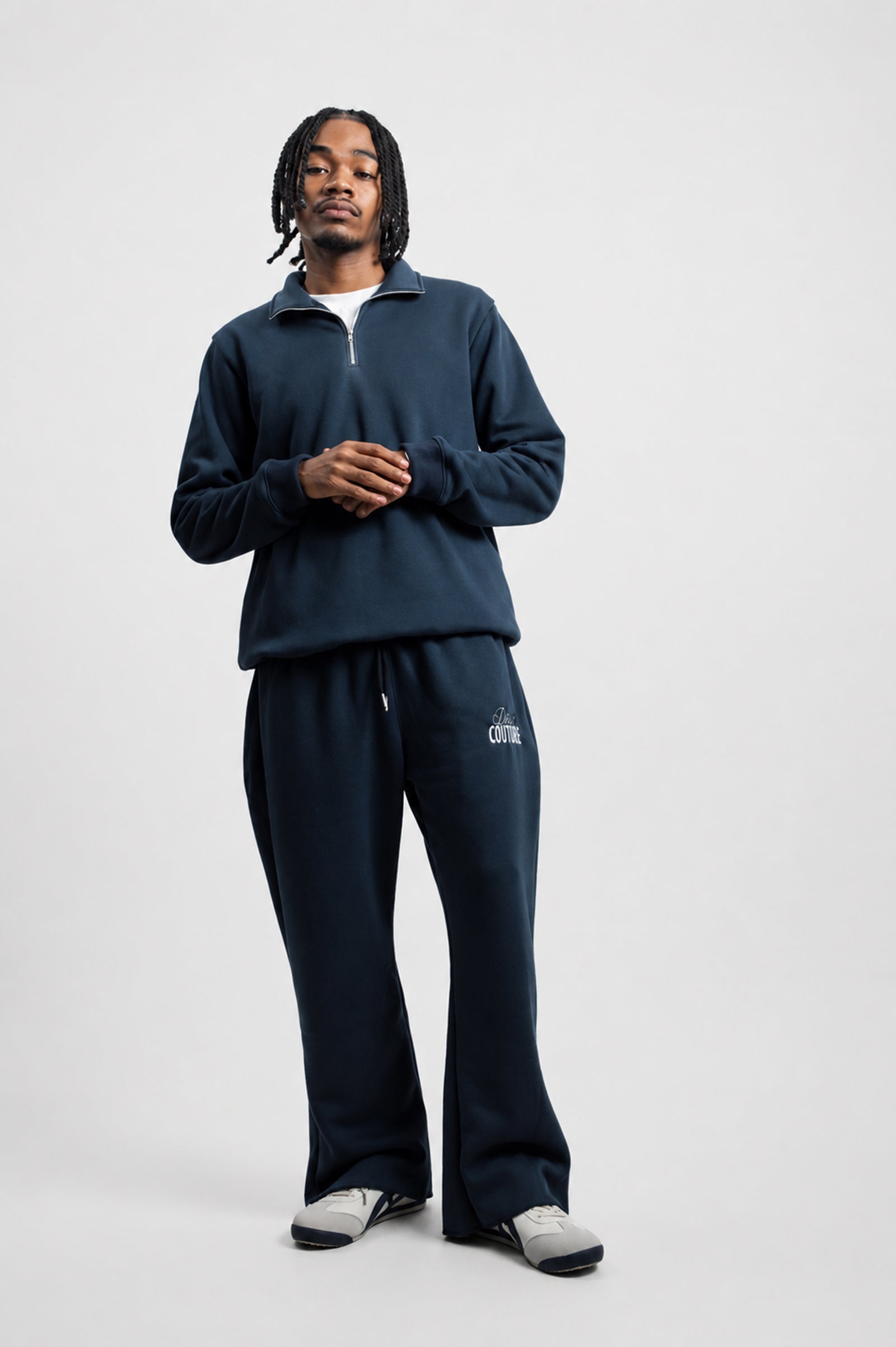 Athlete Club Sweat Pants in Navy Blue