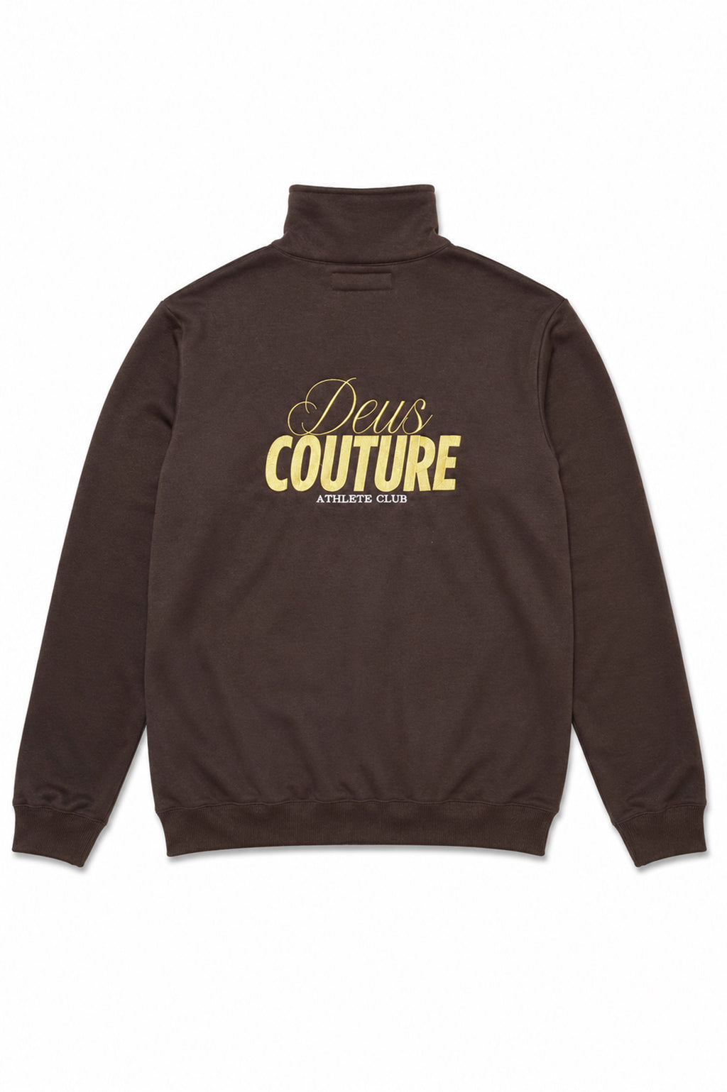 Athlete Club Quarter Zip in Chocolate Brown