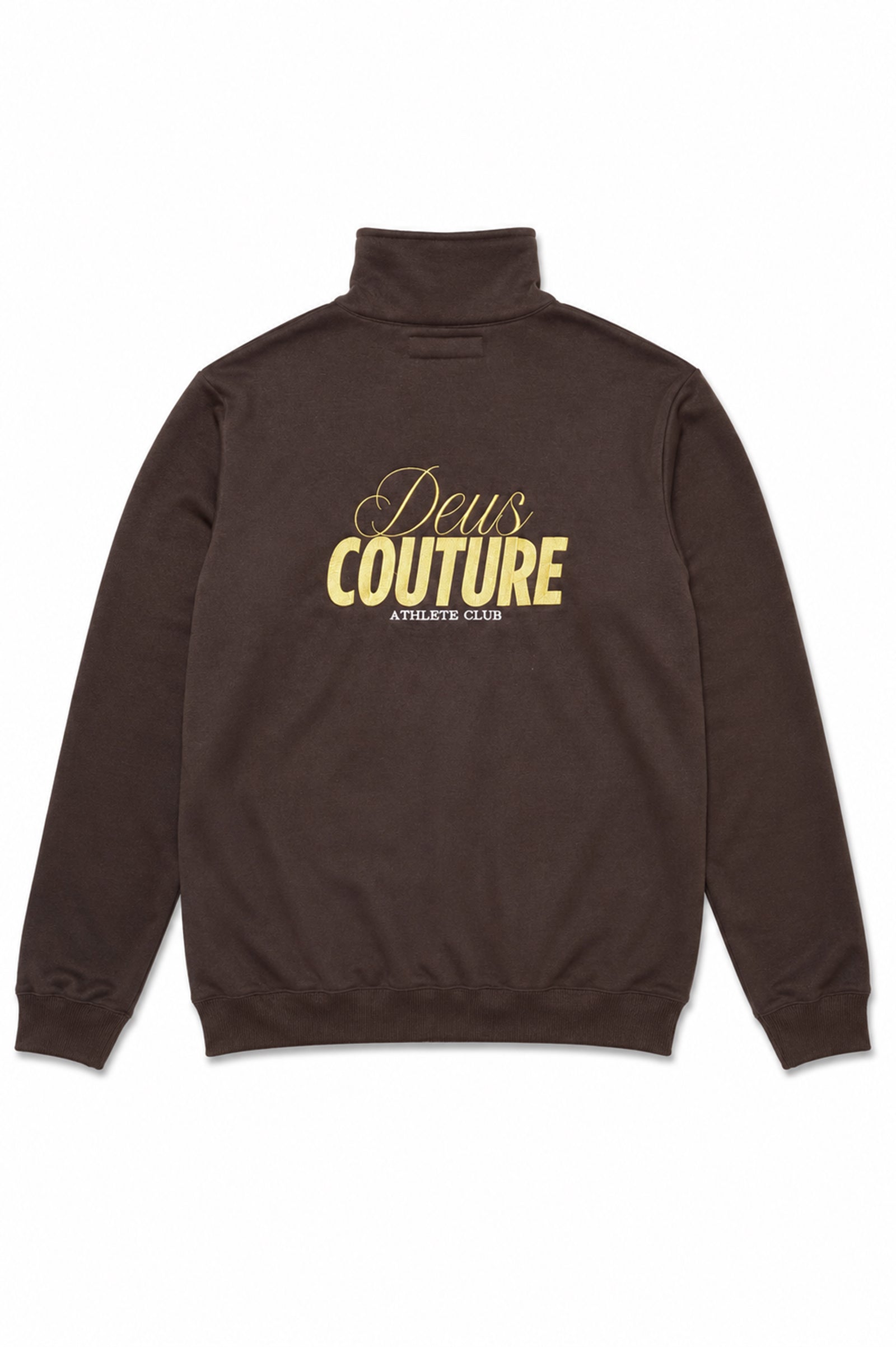 Athlete Club Quarter Zip in Chocolate Brown